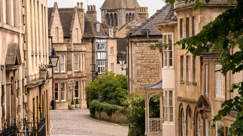 cobbled street in Lincolnshire