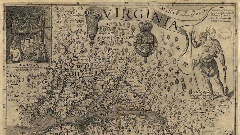 John Smith's map of Virginia
