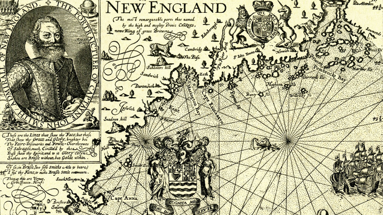 John smith map of new england