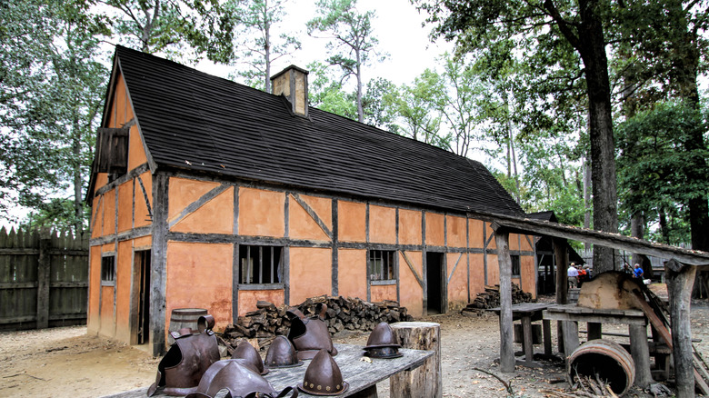 historical buidling in Jamestown, Virginia