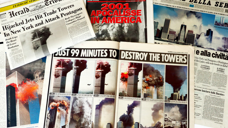 September 11 attack headlines
