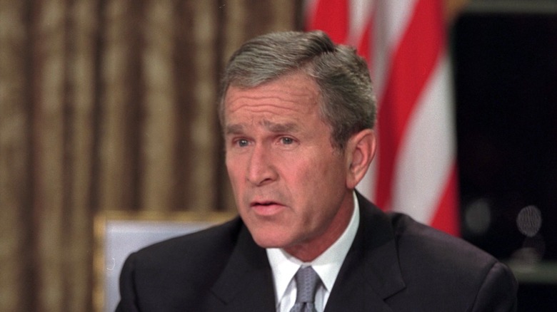 George W Bush addresses nation