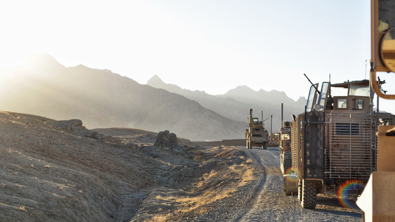 Military vehicles in Afghanistan