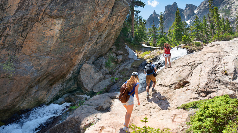Hikers in Rocky Mountain National Park