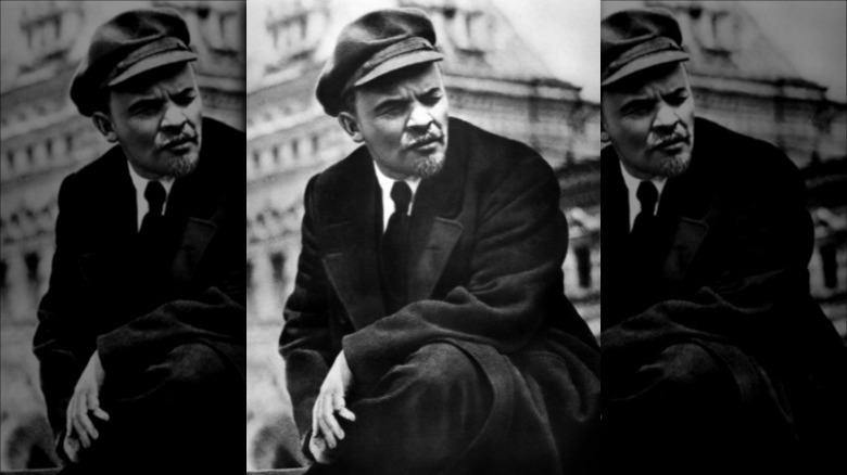Vladimir Lenin posing for camera