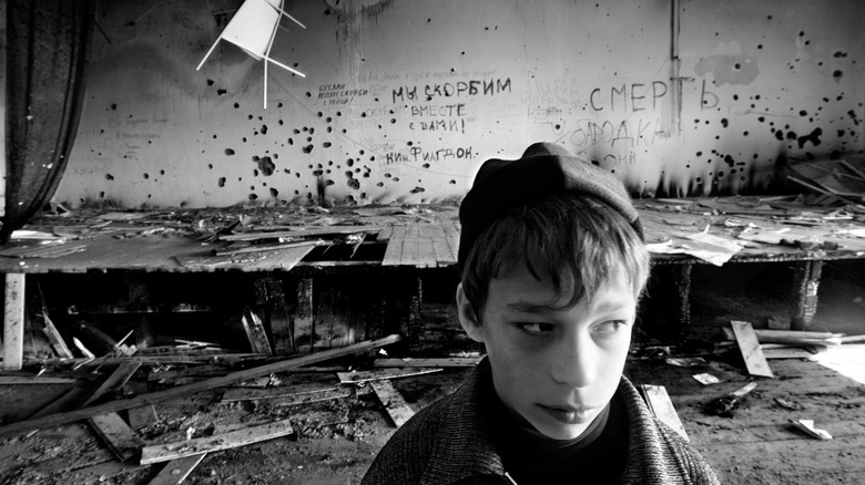 Child standing in Beslan School #1