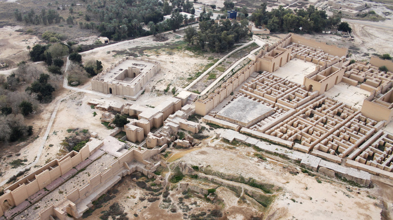 Processional Street Ninmah temple ruins of ancient Babylon