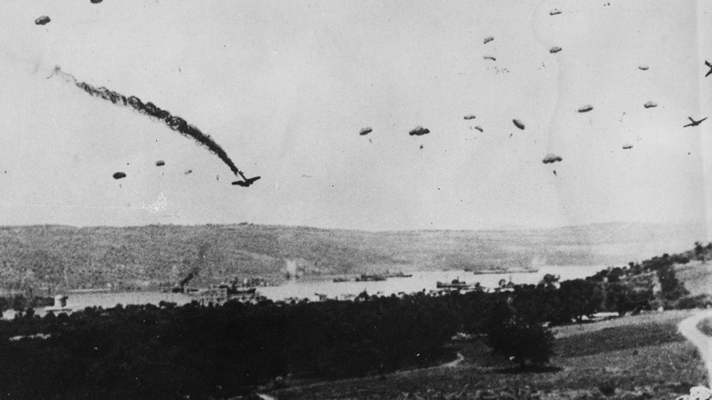 German paratroopers invade Greece