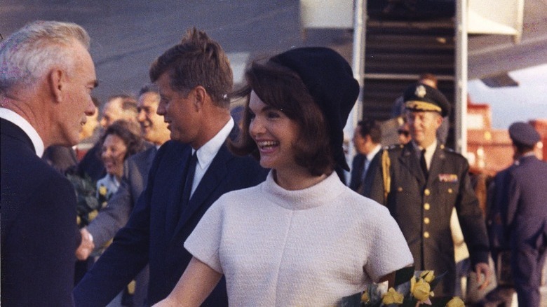 John F. Kennedy and Jackie Kennedy meet crowds in San Antonio