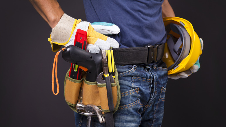 Handyman with toolbelt