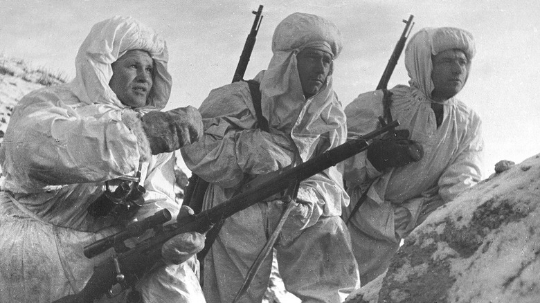 Vasily Zaitsev with other snipers