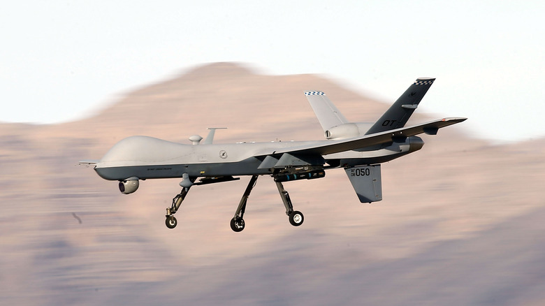 drone reaper in flight