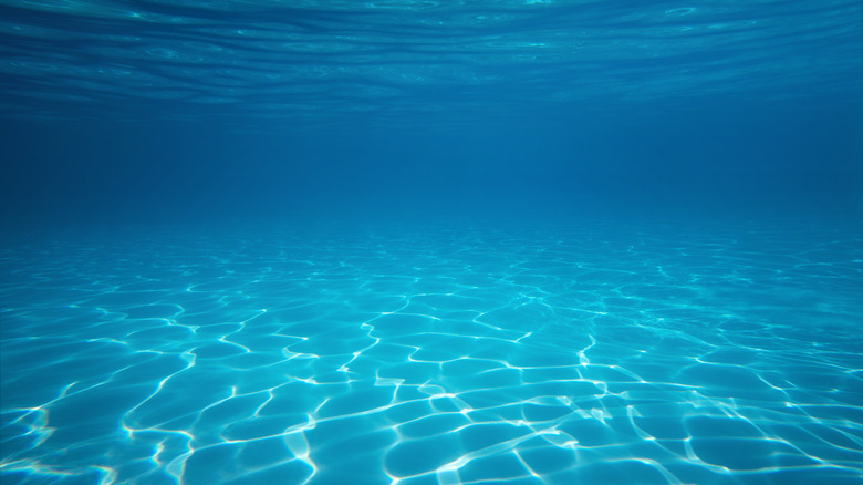 water in a swimming pool