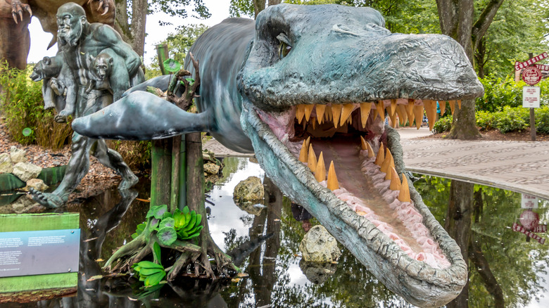 denmark mosasaur statue zoo