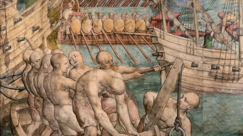galley slaves