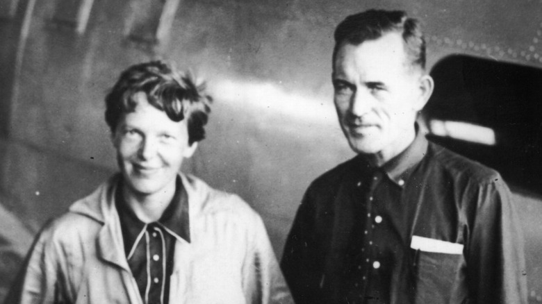 Amelia Earhart and Fred Noonan