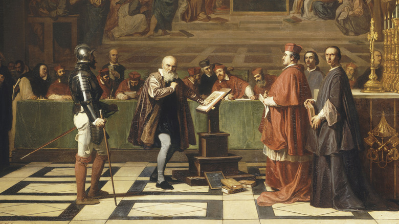 Galileo Galilei at his trial