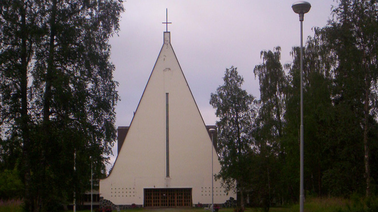 Lutheran Church with Petrine Cross