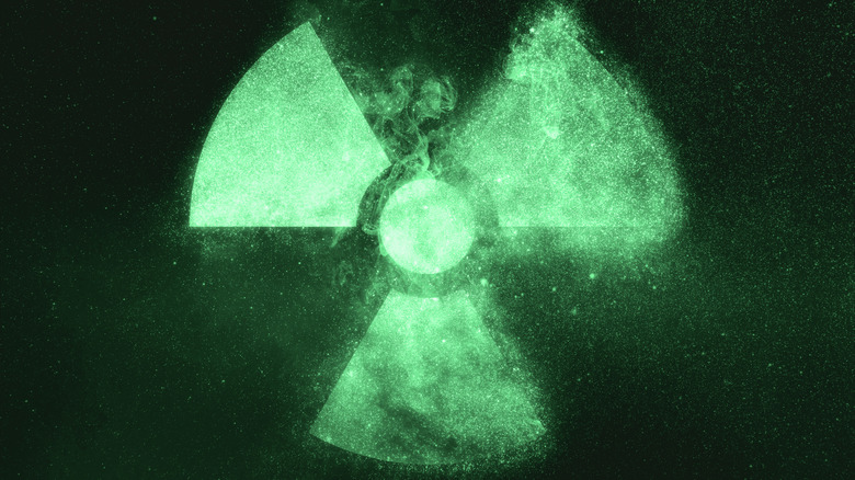 green plutonium radiation sign