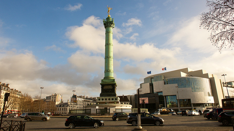 bastille square, paris, france