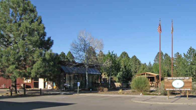 Smokey Bear Historical Park under blue sky