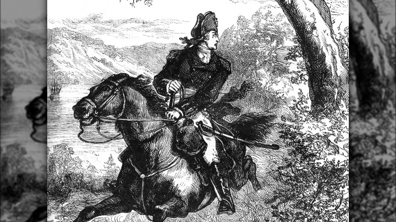 Benedict Arnold on horseback