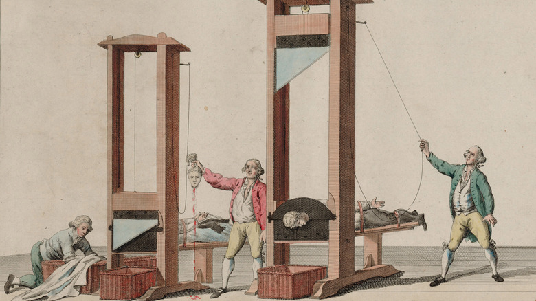 Guillotines in action