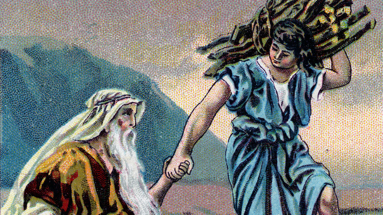 Abraham and his son Isaac