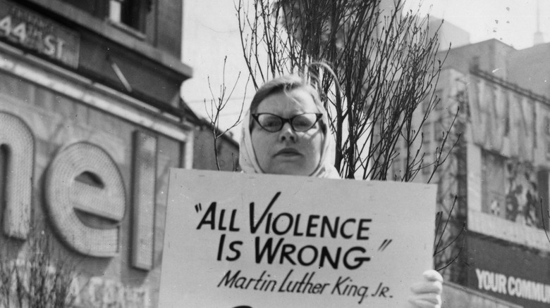 Quaker protester in 1965