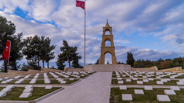 Graves of Gallipoli campaign soldiers