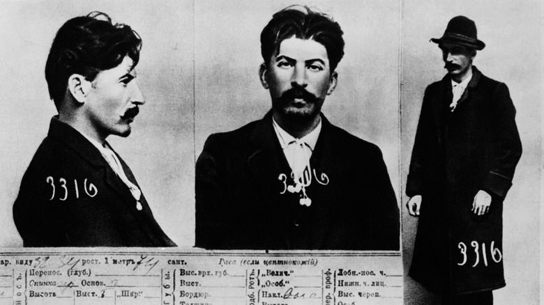 mugshot of a young Joseph Stalin