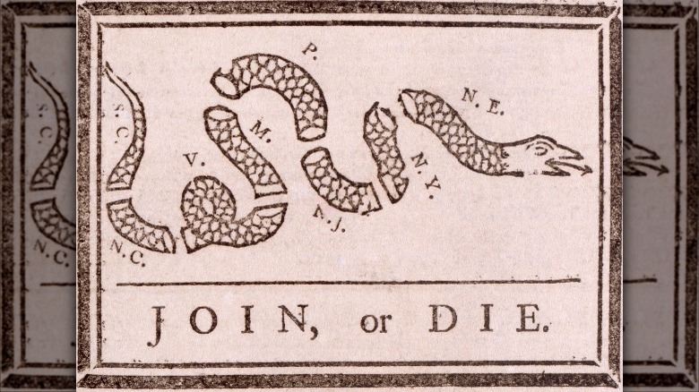 Join, or Die snake cartoon