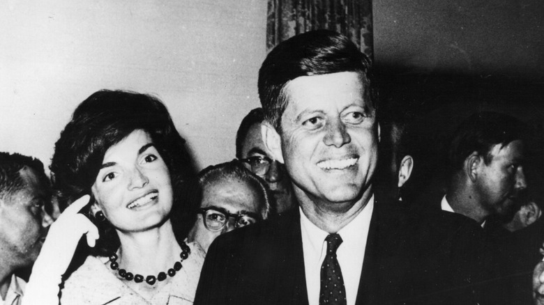Jackie and JFK smiling