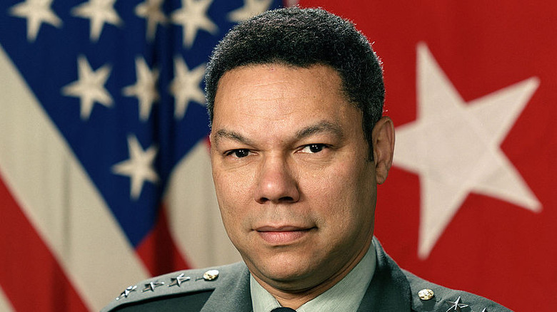 Colin Powell, American flag