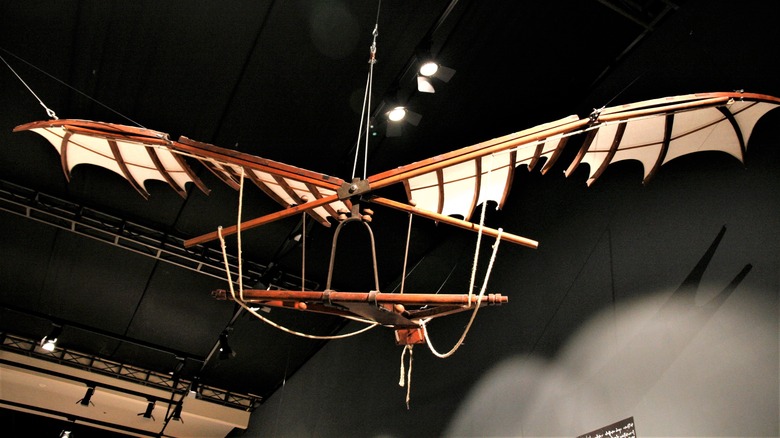 model of da vinci's flying machine