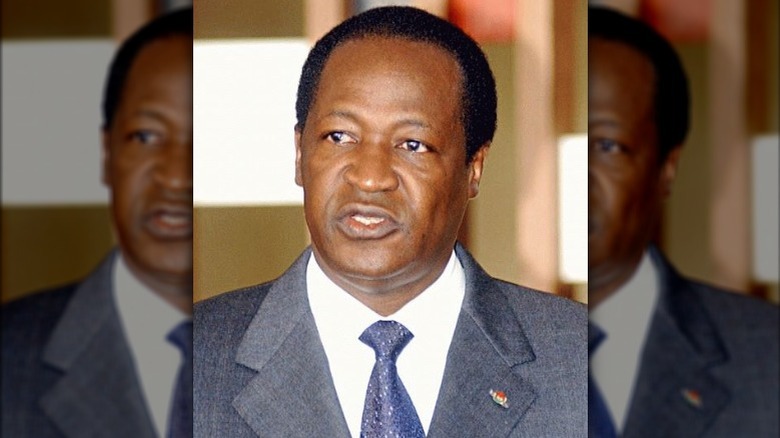 Blaise Compaoré speaking