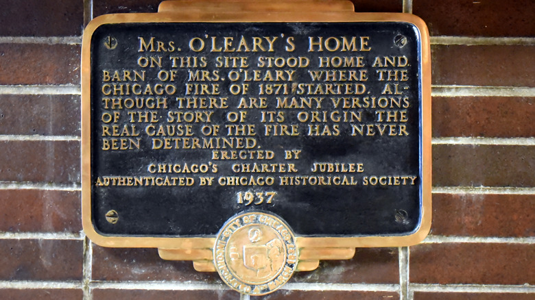 Site of the O'Leary home 