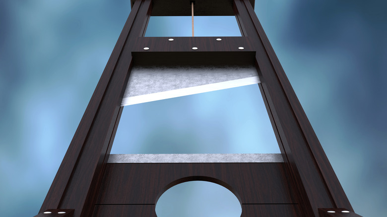 Guillotine viewed from below