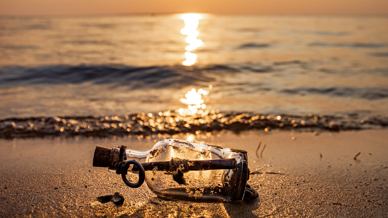 bottle with note