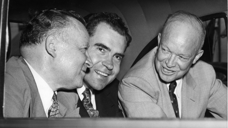 Richard Nixon with Dwight Eisenhower