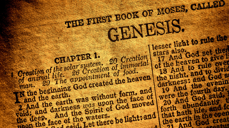 First page of the book of Genesis
