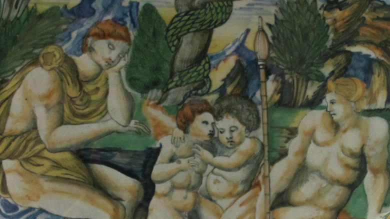 Adam and Eve with Cain and Abel