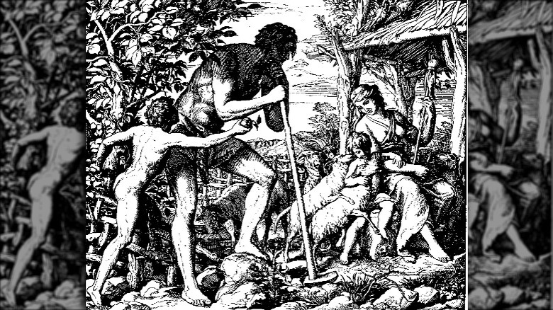 Adam and Eve with Cain and Abel