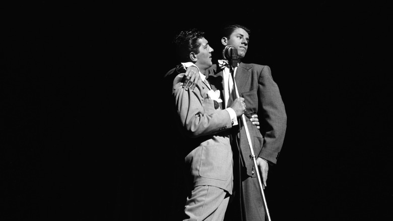 Dean Martin and Jerry Lewis performing together