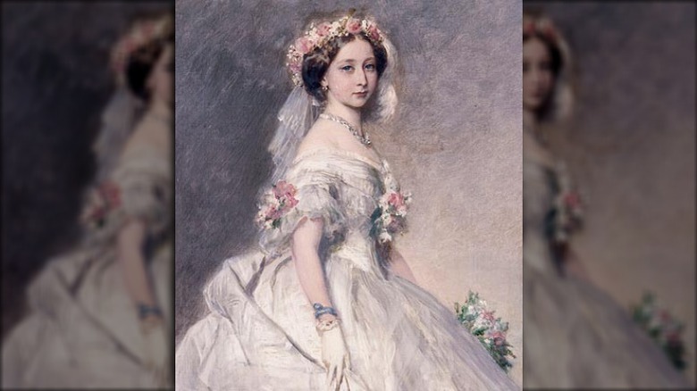 Portrait of Princess Alice in white dress