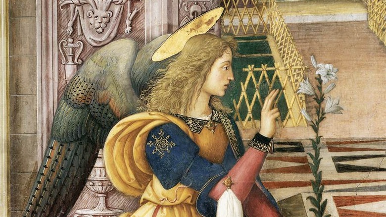 Archangel Gabriel at the annunciation