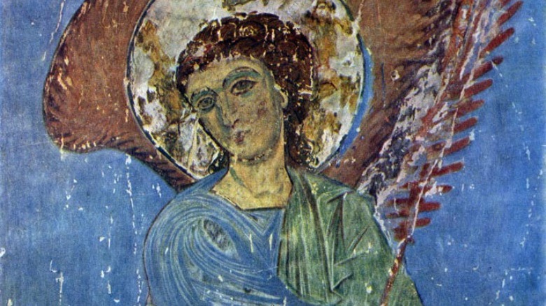 Fresco of the Archangel Gabriel