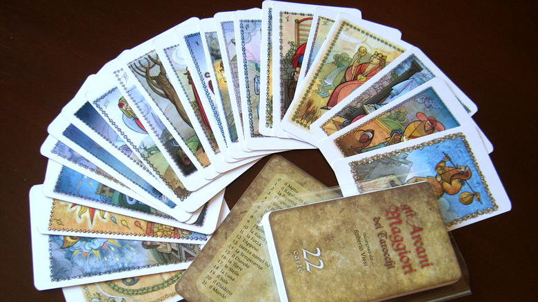 Deck of 22 cards inspired by the Tarot of Marseilles