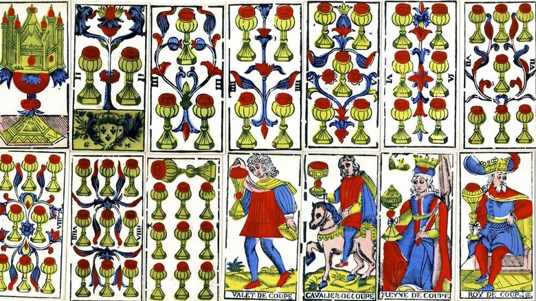 modern reproduction of the Tarot de Marseilles created in 1760 by Nicolas Conver.