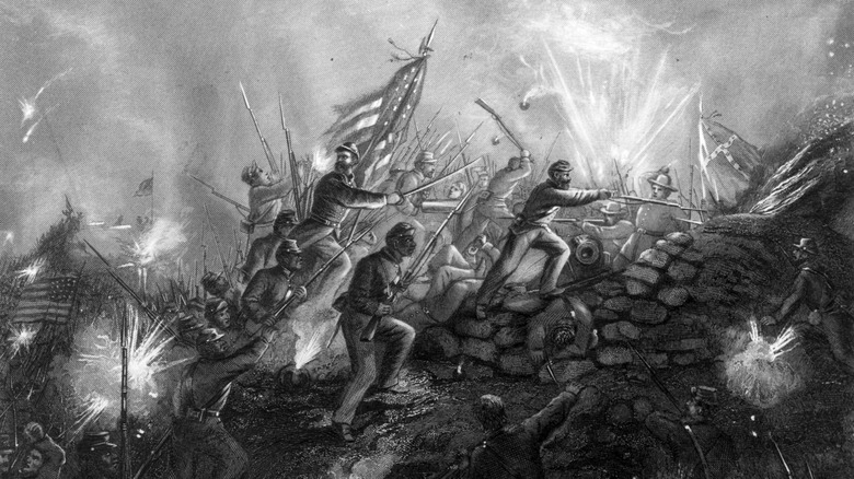 soldiers fighting in civil war